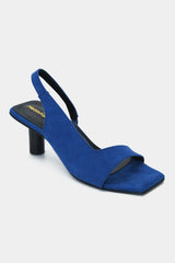 Indigo Square Toe Round Heels